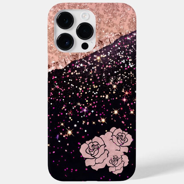 Rosas de Lâmpada com Lâmina Rosa Preta Glam (Verso)