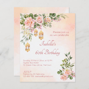 Rosas de pastel marroquinos convidam