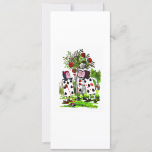 Rosas de pintura vermelho - Convite / RSVP