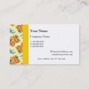 Rosas de vindima e Cartões de visitas de flores az