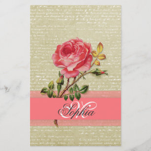 Rosas de vintagem elegantes monogramas