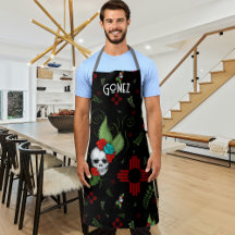 Rosas do crânio Zia Sun Greenery Black Novo México