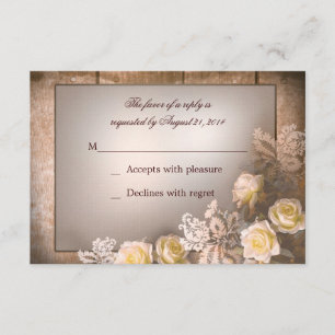 rosas do victorian do vintage que wedding o rsvp