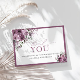 Rosas Elegantes 100º Cartões de agradecimentos de 