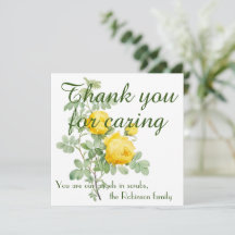 Rosas Elegantes Cartões de agradecimentos personal