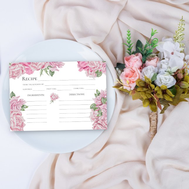 Rosas em aquarela - receita para chá de noiva (Criador carregado)