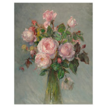 Rosas em um Vase Scrapbook Paper