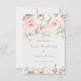 Rosas Esboçados Salvem O Cartão De Data