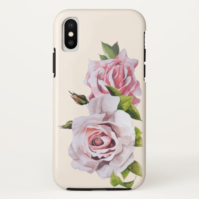 Rosas esculturais numa capas de iphone (Verso)