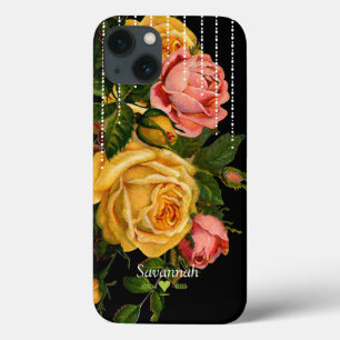 Rosas Florais Românticos de Herança Vintage