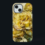 Rosas gigantes amarelas e verdes<br><div class="desc">Um belo padrão de grandes rosas amarelas com trim verde.</div>