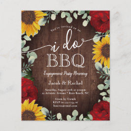 Rosas Girassóis Rústicos Eu Faço Churrasco Convite