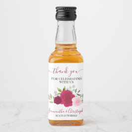 Rosas Magenta e Rosa Boho Casamento Obrigado Mini