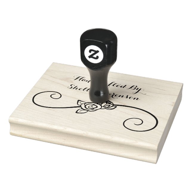 Rosas, Manipulada Por, Carimbo De Borracha De 4" x (Carimbo)