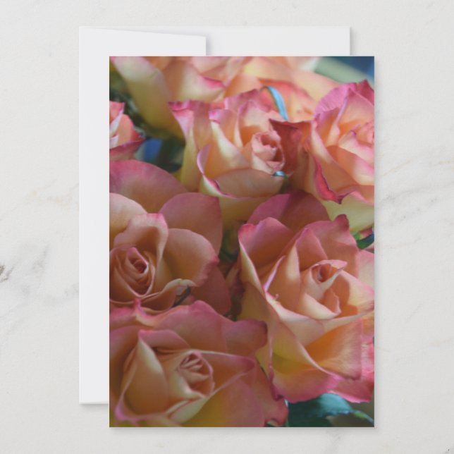 Rosas modernos 18º Convite de aniversário (Verso)