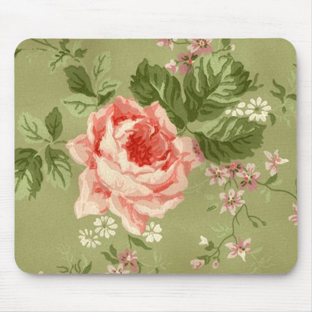 Rosas Mousepad do vintage (Frente)