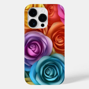 rosas multicolores 3D