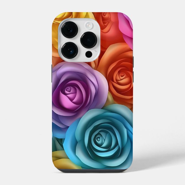 rosas multicolores 3D (Verso)