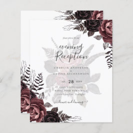 Rosas Negras Escuros de Borgonha Queda Inverno