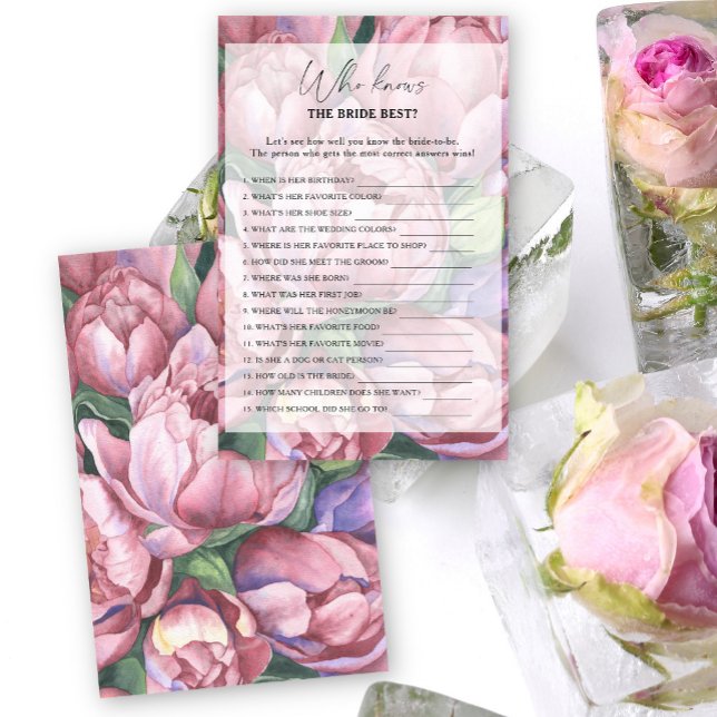 Rosas peônia - Quem conhece melhor a noiva (Criador carregado)