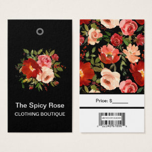 Rosas Personalizadas com Etiquetas de Preço com Có