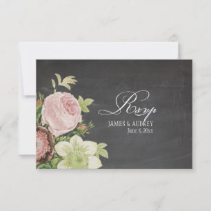 rosas PixDezines rsvp chalkboard+vintage