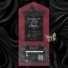 Rosas Pretas Góticas, Raven e Vinho Preto, Código 