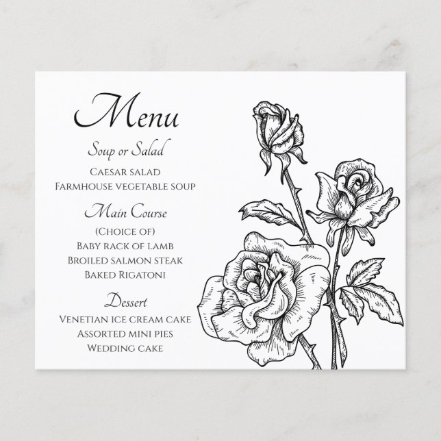Rosas Pretos e Pretos Flores Casamento Flores (Frente)