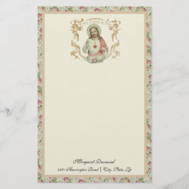 Rosas religiosos do coração sagrado Jesus