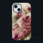 Rosas rosa e marfim<br><div class="desc">Um belo padrão de grandes rosas rosa com trim de marfim</div>