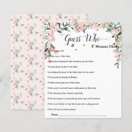 Rosas rosa elegantes com borboletas adivinham quem