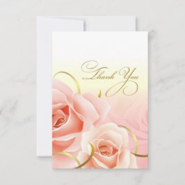 Rosas Rosa Obrigado Cartões Festas de aniversário