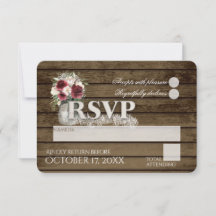 Rosas Rustic Ladder Love Burgundy Casamento RSVP