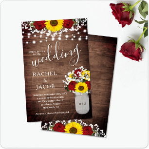 Rosas Rústicos Girassóis Jar Lights Orçamento Casa