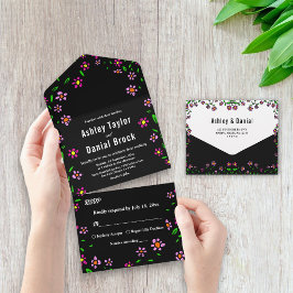 Rosas Rústicos Negros Coloridos Boho Casamento Flo