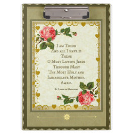 Rosas sagrados de w da prancheta da oração do