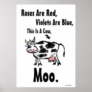 Rosas São Vermelhas - Este É Um Poster Engraçado D