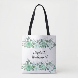 Rosas Verdes Personalizados Brag Tote