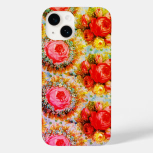Rosas vermelhas AMARELAS E FLORES AZUIS DE PINCO B