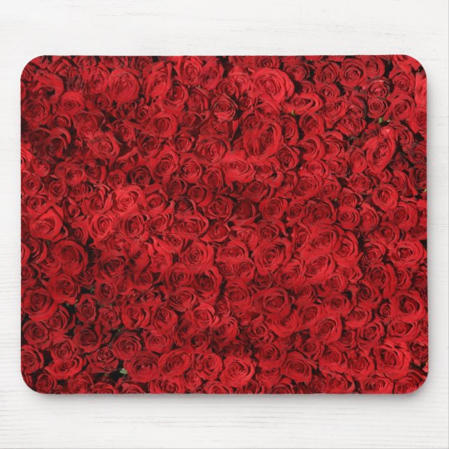 Rosas vermelhas bonitas Mousepad (Frente)