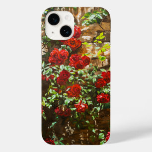 Rosas Vermelhas Contra uma Parede de Pedra