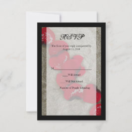 Rosas vermelhas em Sand Beach Wedding RSVP