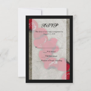 Rosas vermelhas em Sand Beach Wedding RSVP