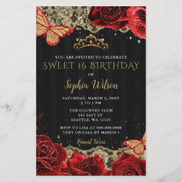 Rosas vermelhas Orçamentárias Black Dourado Sweet