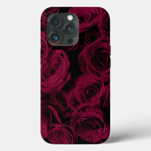 Rosas vermelho-escuro