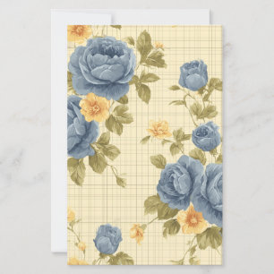 Rosas vintage em papel amarelo antigo álbum de rec