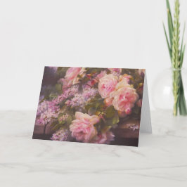 Rosas Vitorianos e Cartão Lilacs