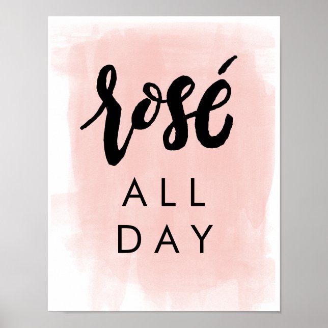 Rosé All Day Poster (Frente)