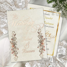 Rose Arc Borders & Caligrafia - Creme