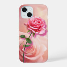 Rose é uma Rosa - Rosa Pink em um fundo rosa
